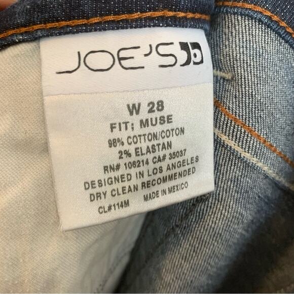 Joe's Jeans Womens Muse Mid Rise Bootcut Jeans Size 28 Denim Ryder Wash Jeans - Picture 9 of 9